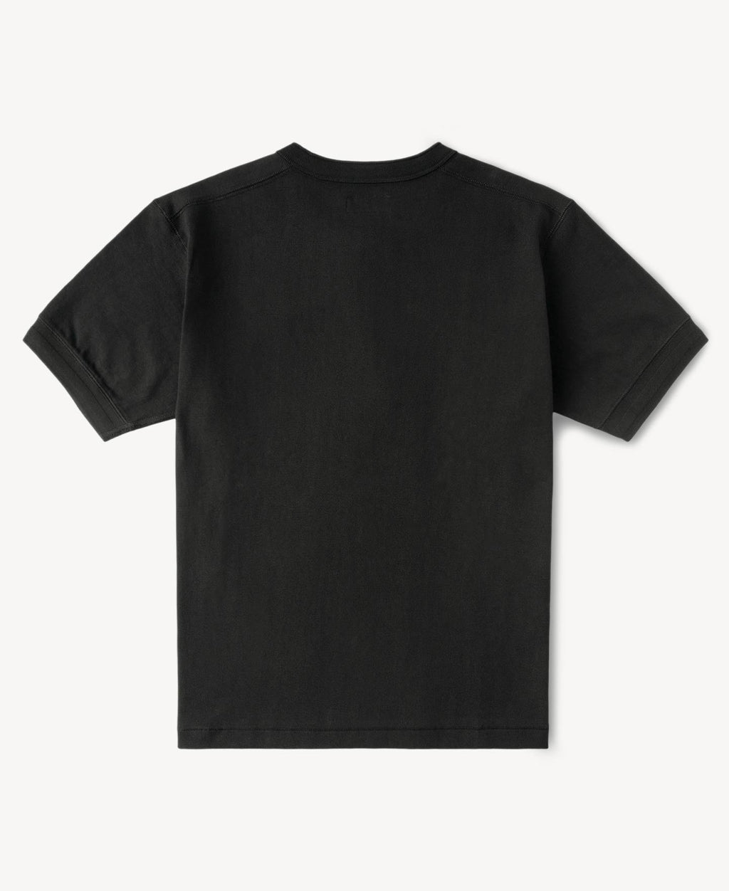 Heavyweight Cotton Tubular Short-Sleeve Henley Shirt