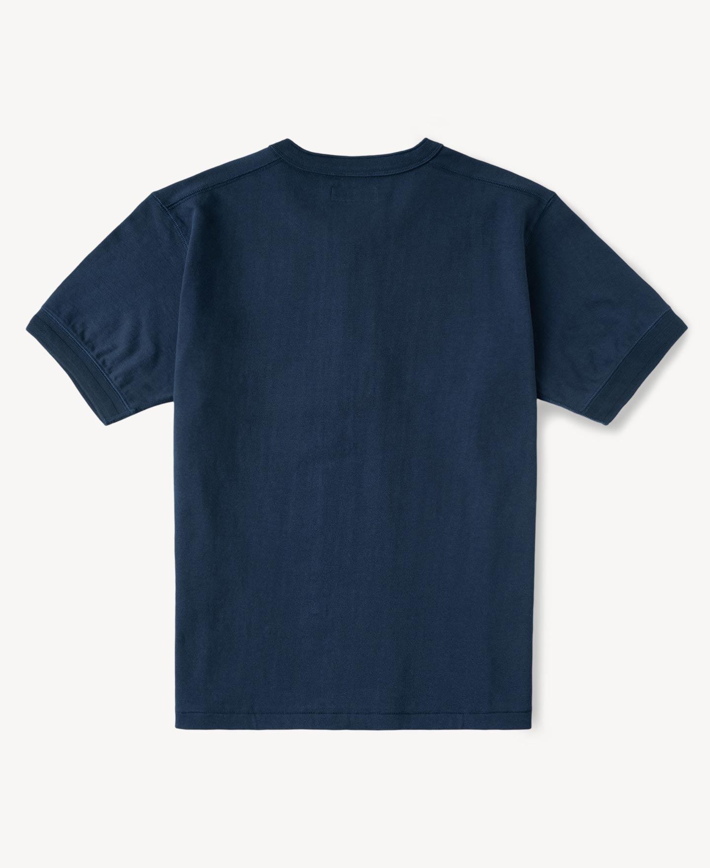Heavyweight Cotton Tubular Short-Sleeve Henley Shirt