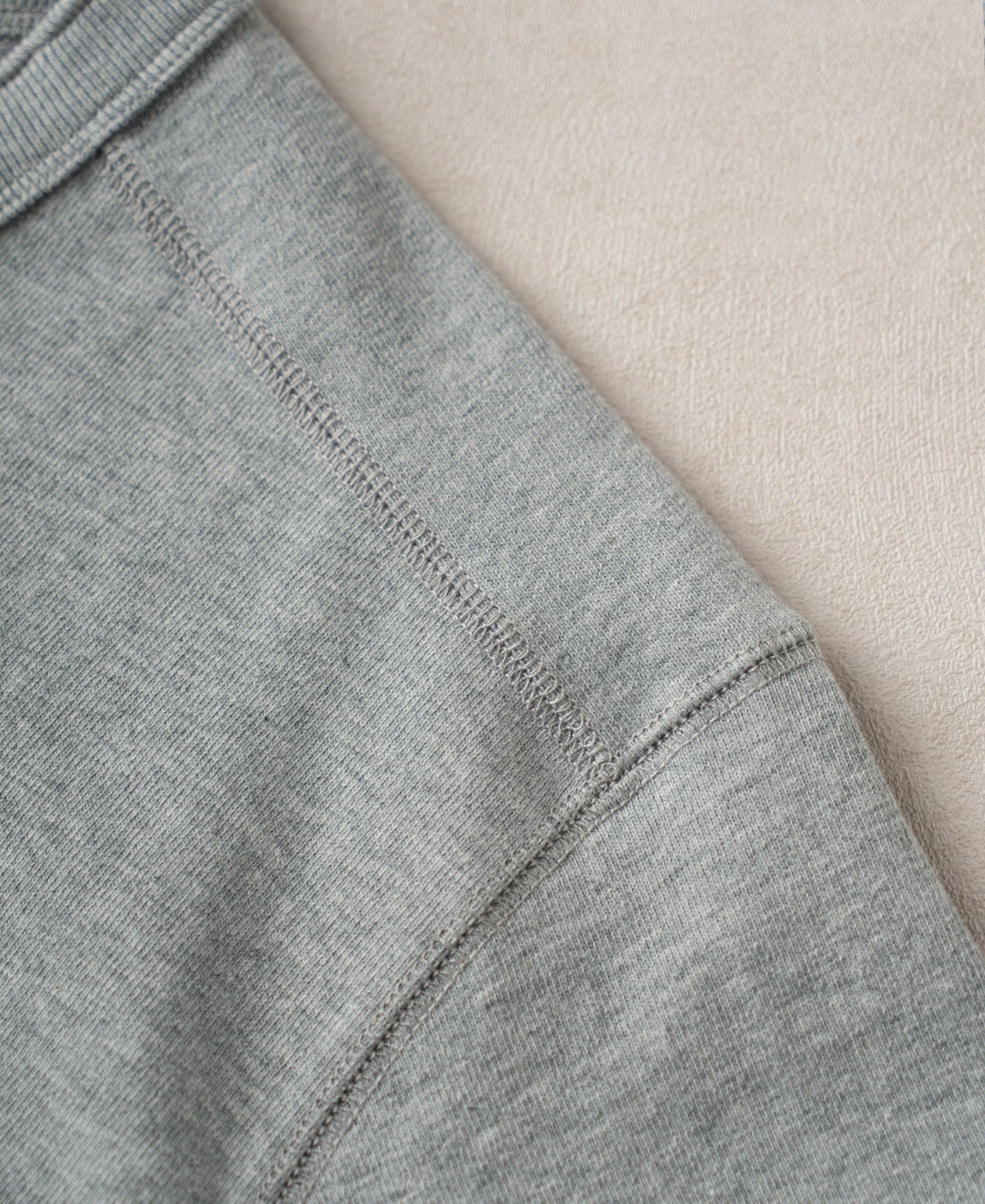 Heavyweight Cotton Tubular Short-Sleeve Henley Shirt