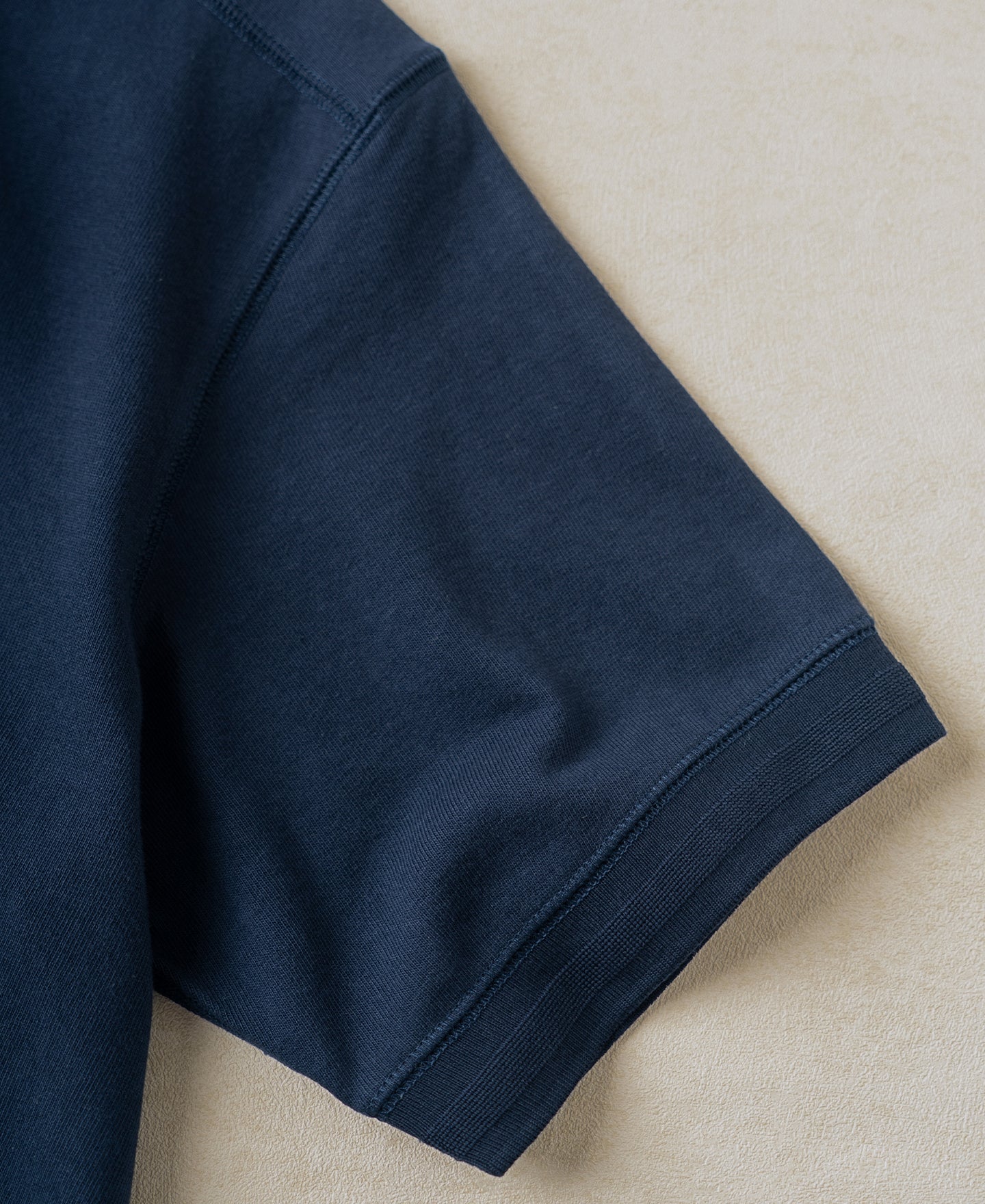 Heavyweight Cotton Tubular Short-Sleeve Henley Shirt