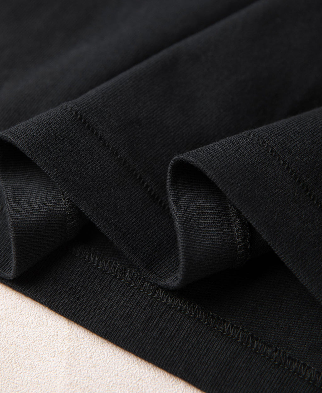 Heavyweight Cotton Tubular Short-Sleeve Henley Shirt