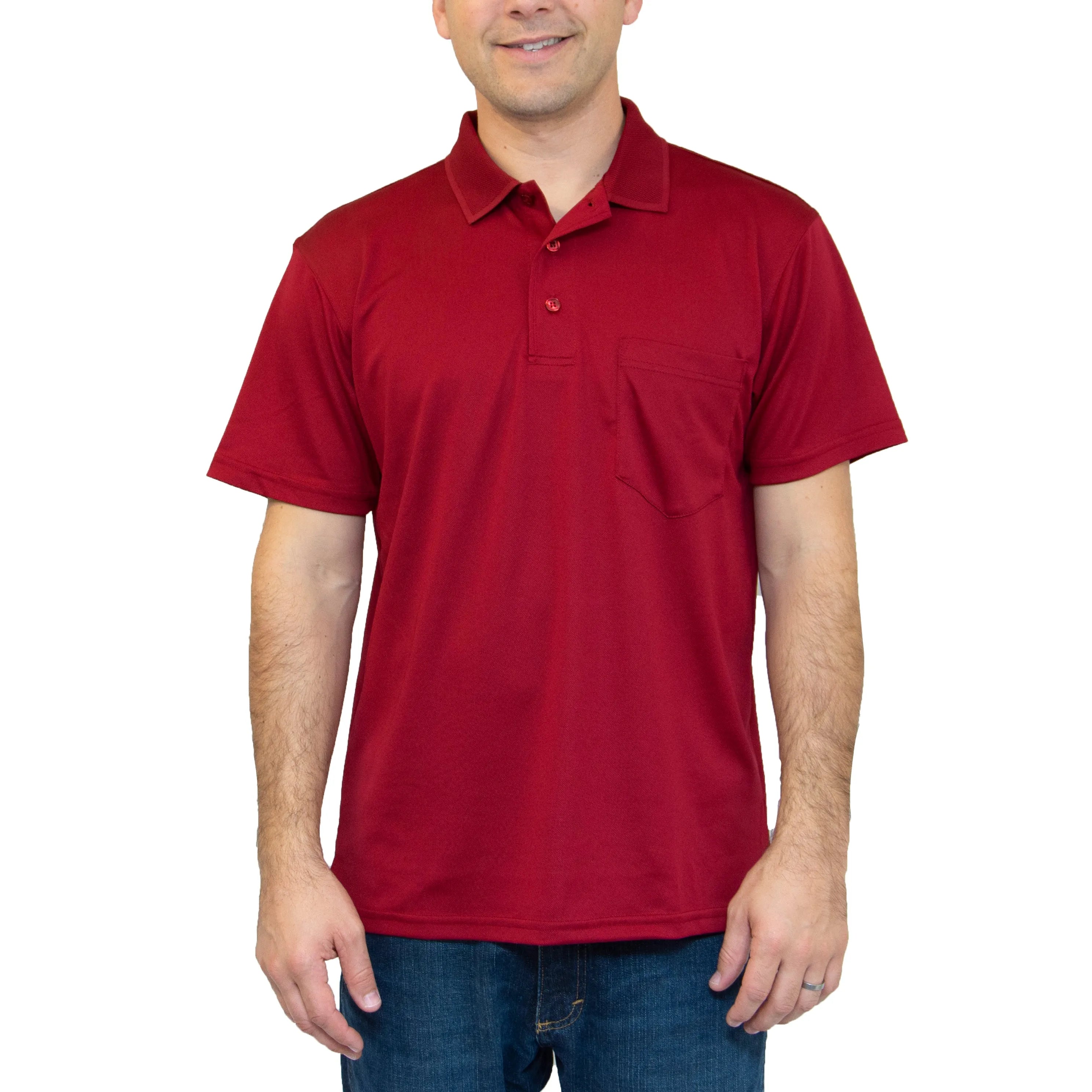All American Clothing Co. - Aqua Dry Polo with Pocket