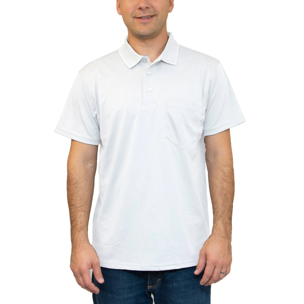 All American Clothing Co. - Aqua Dry Polo with Pocket
