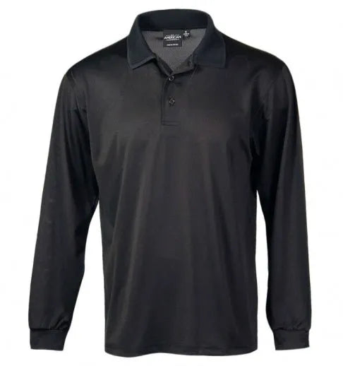 Men’s Long-Sleeve Dry-Wicking Polo Shirt