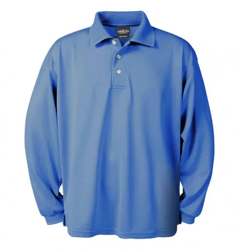 Men’s Long-Sleeve Dry-Wicking Polo Shirt