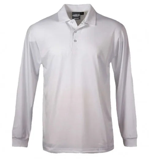 Men’s Long-Sleeve Dry-Wicking Polo Shirt