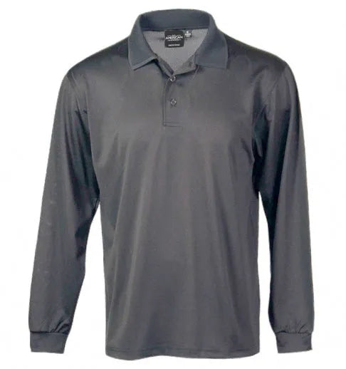 Men’s Long-Sleeve Dry-Wicking Polo Shirt