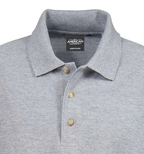 Men’s Cotton Stretch Long Sleeve Polo Shirt
