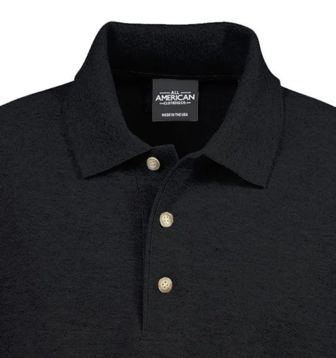 Men’s Long Sleeve Piqué Cotton Polo Shirt