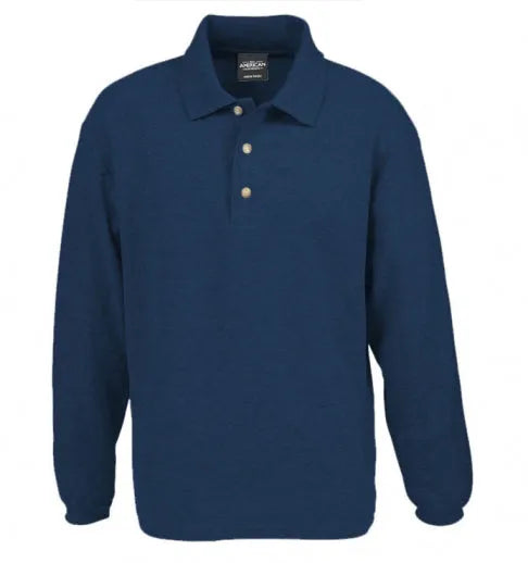 Men’s Long Sleeve Piqué Cotton Polo Shirt