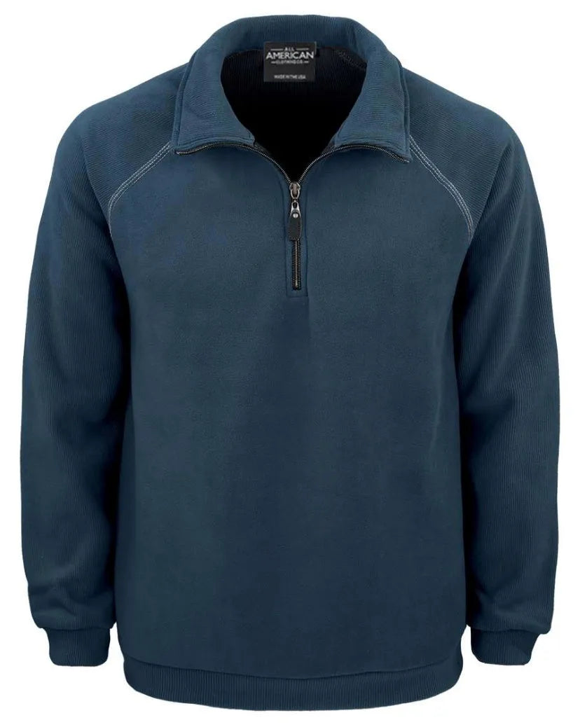 Men’s Corduroy Fleece Quarter-Zip Pullover