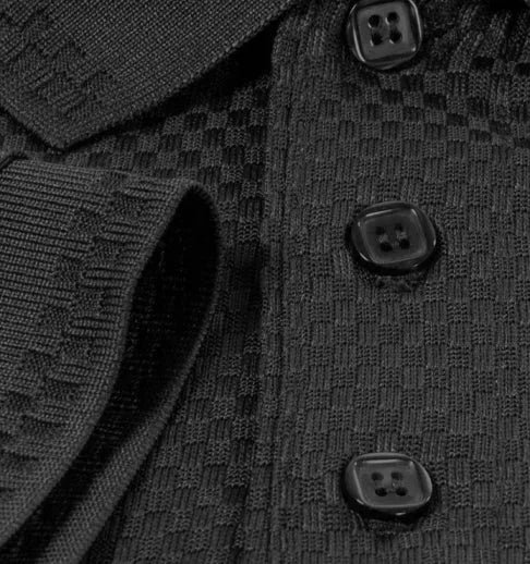 Men’s Basket Weave Polo Shirt