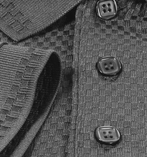 Men’s Basket Weave Polo Shirt