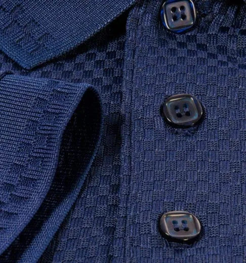 Men’s Basket Weave Polo Shirt
