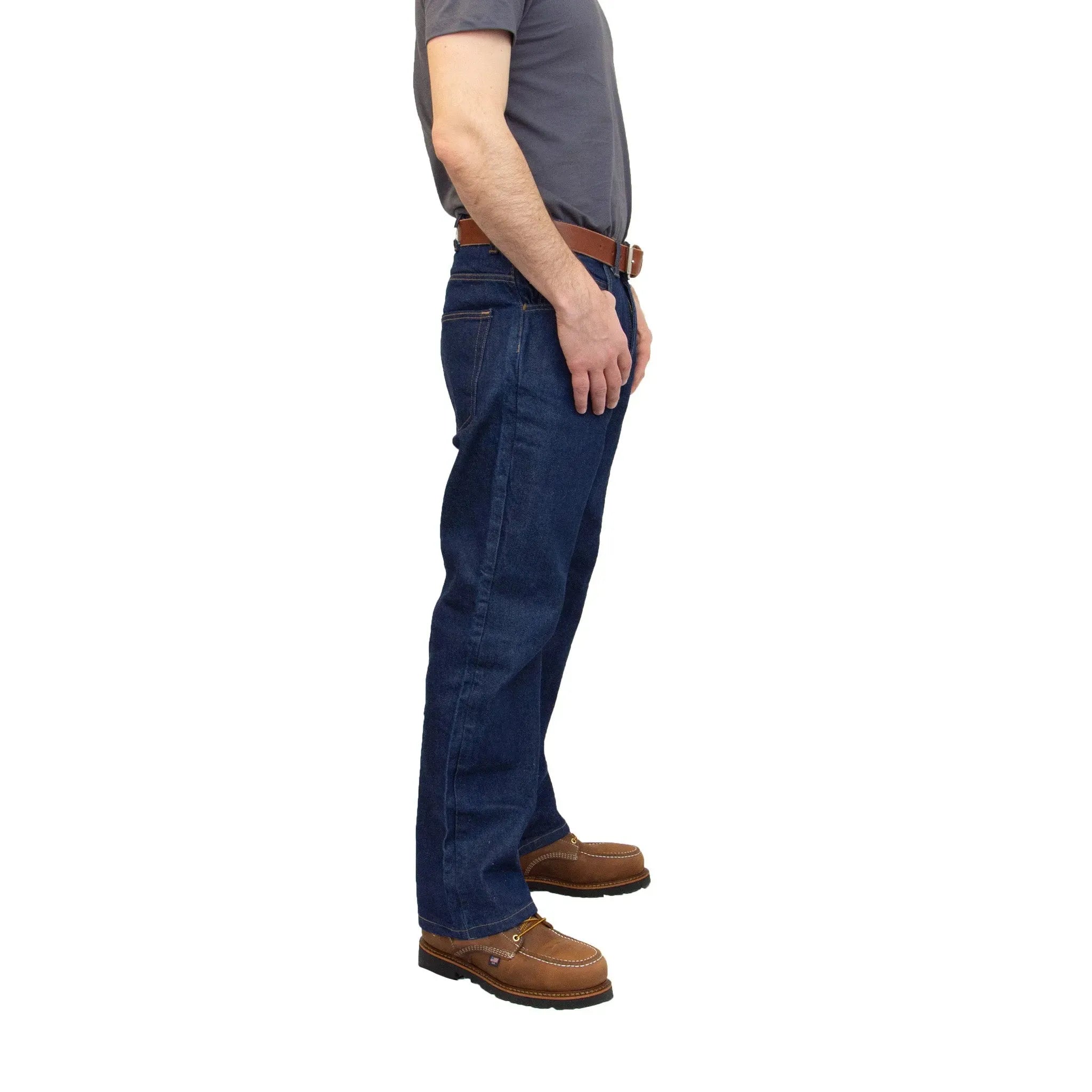 Discontinued Sizes - AA701D - Men's Boot Cut Jean with Gusset - Dark Stonewash