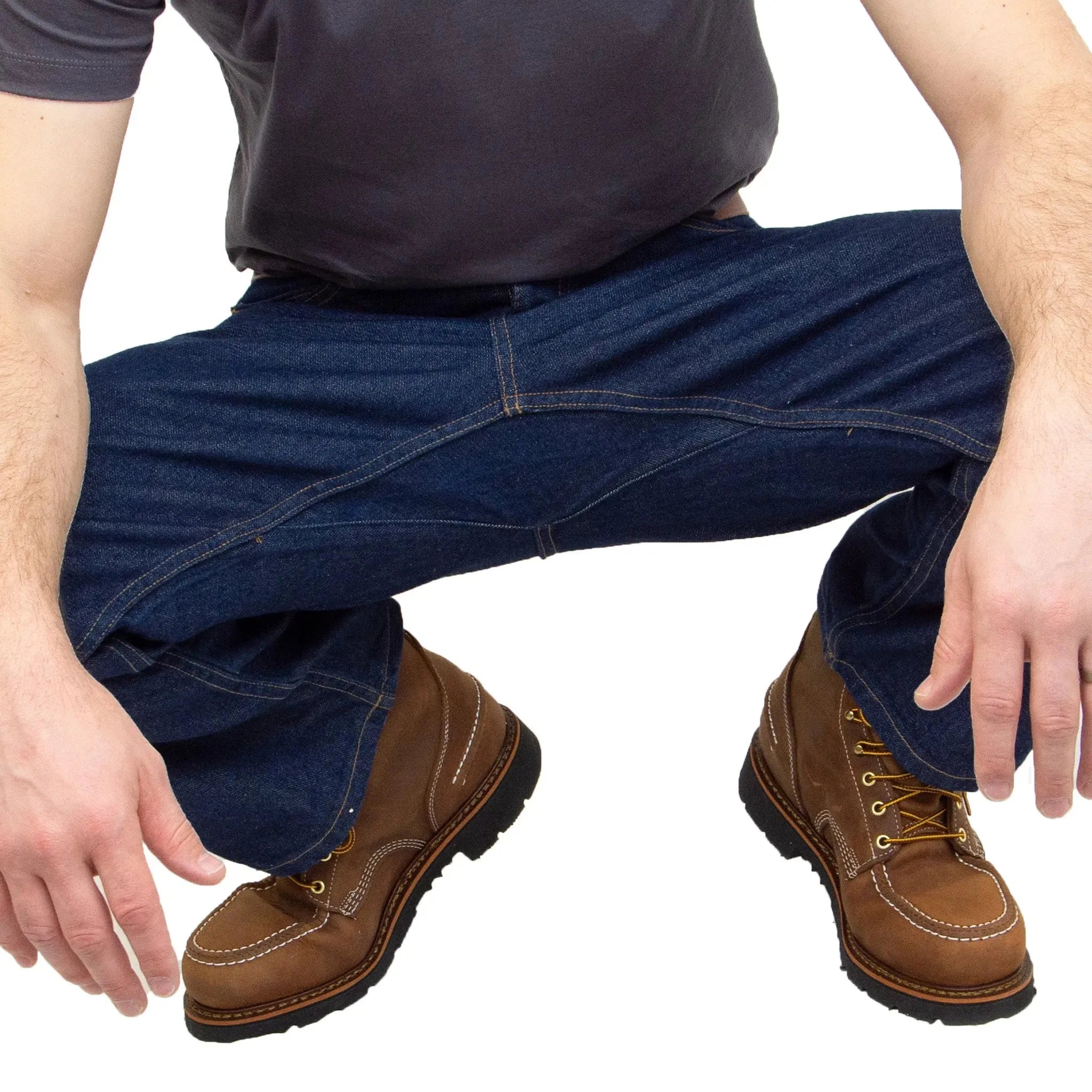 Discontinued Sizes - AA701D - Men's Boot Cut Jean with Gusset - Dark Stonewash
