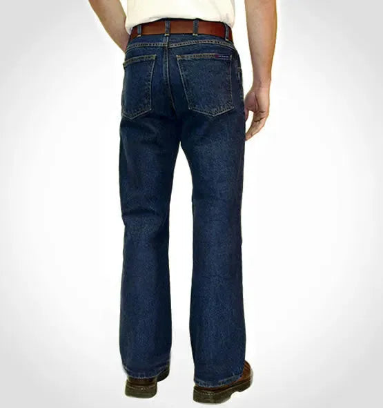 Discontinued Sizes - AA701D - Men's Boot Cut Jean with Gusset - Dark Stonewash