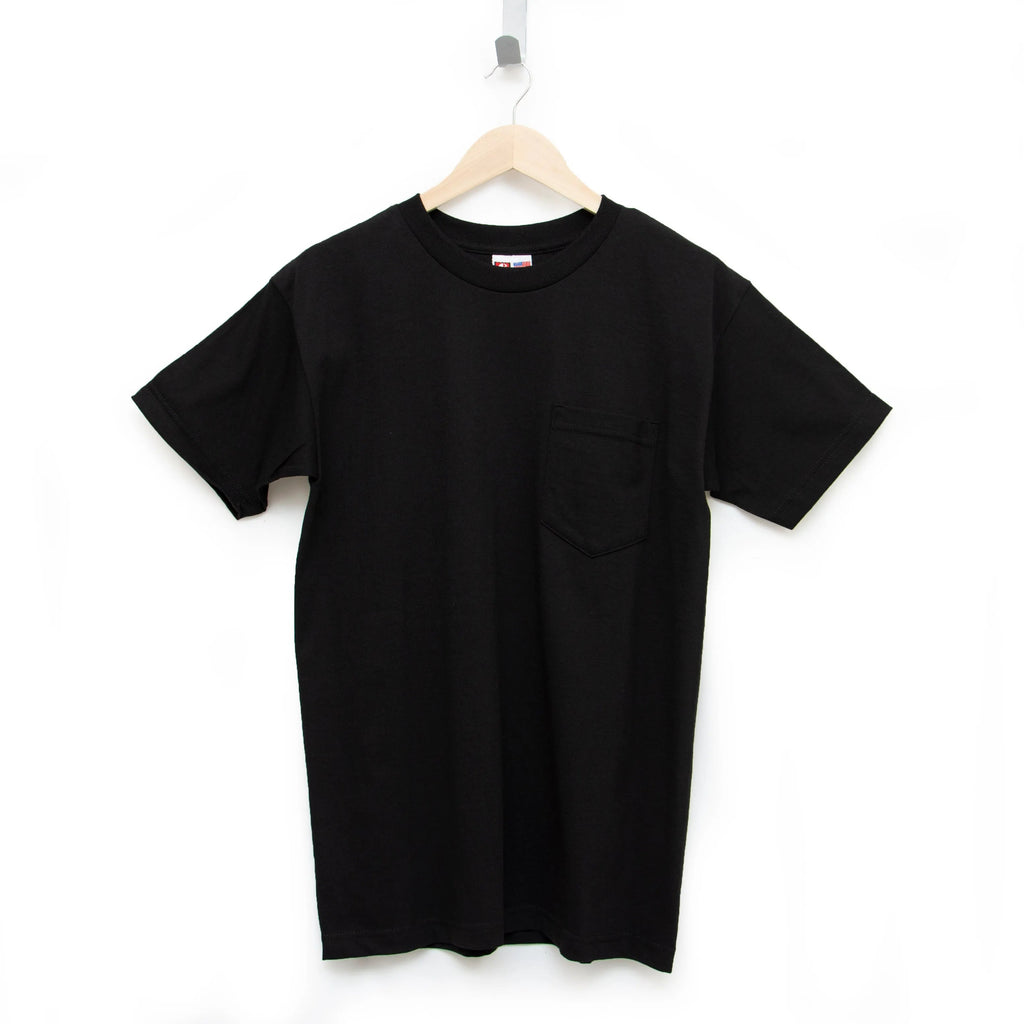 Heavyweight 100% Cotton T-Shirts with Pocket - Made in USA
