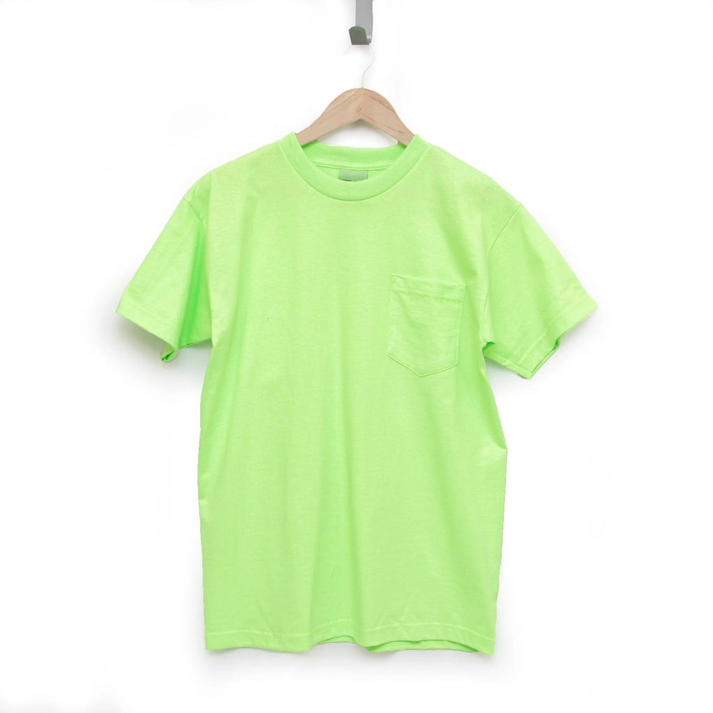 Heavyweight 100% Cotton T-Shirts with Pocket - Made in USA