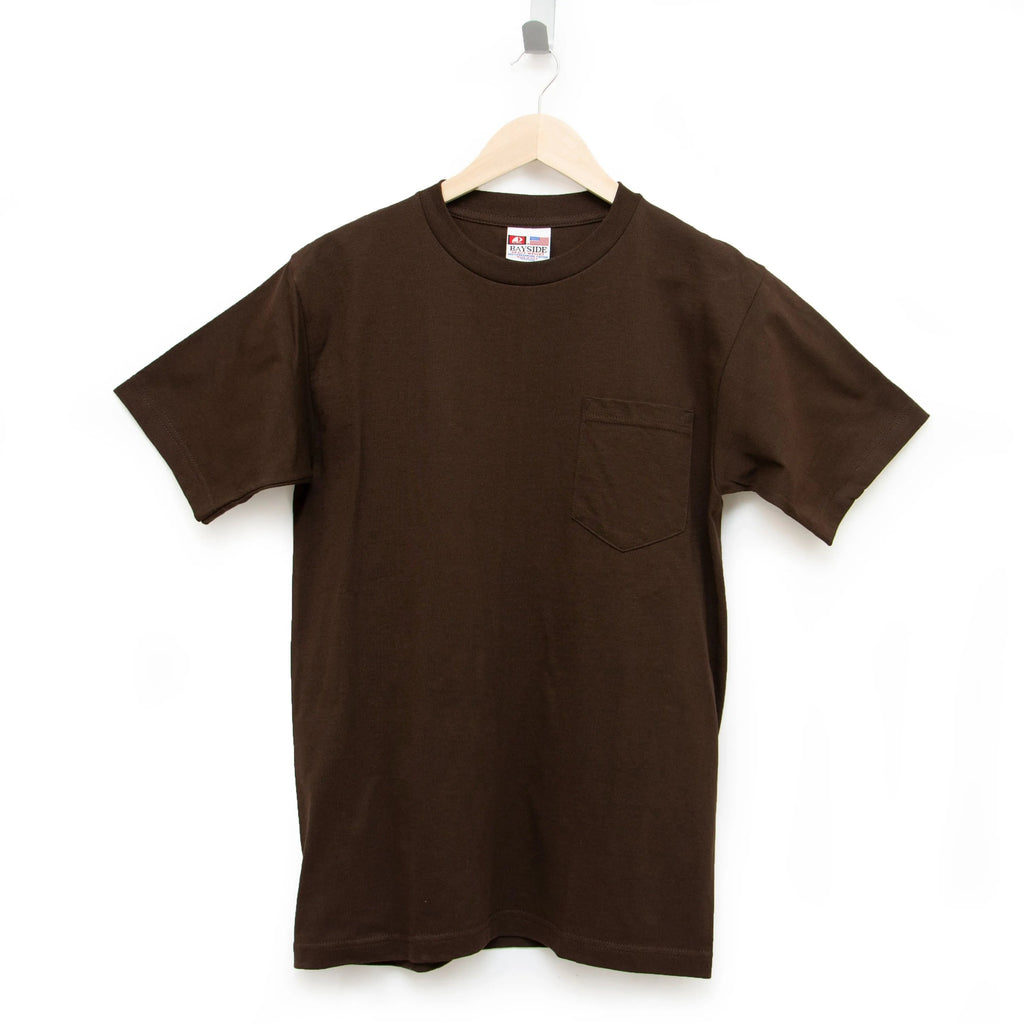 Heavyweight 100% Cotton T-Shirts with Pocket - Made in USA