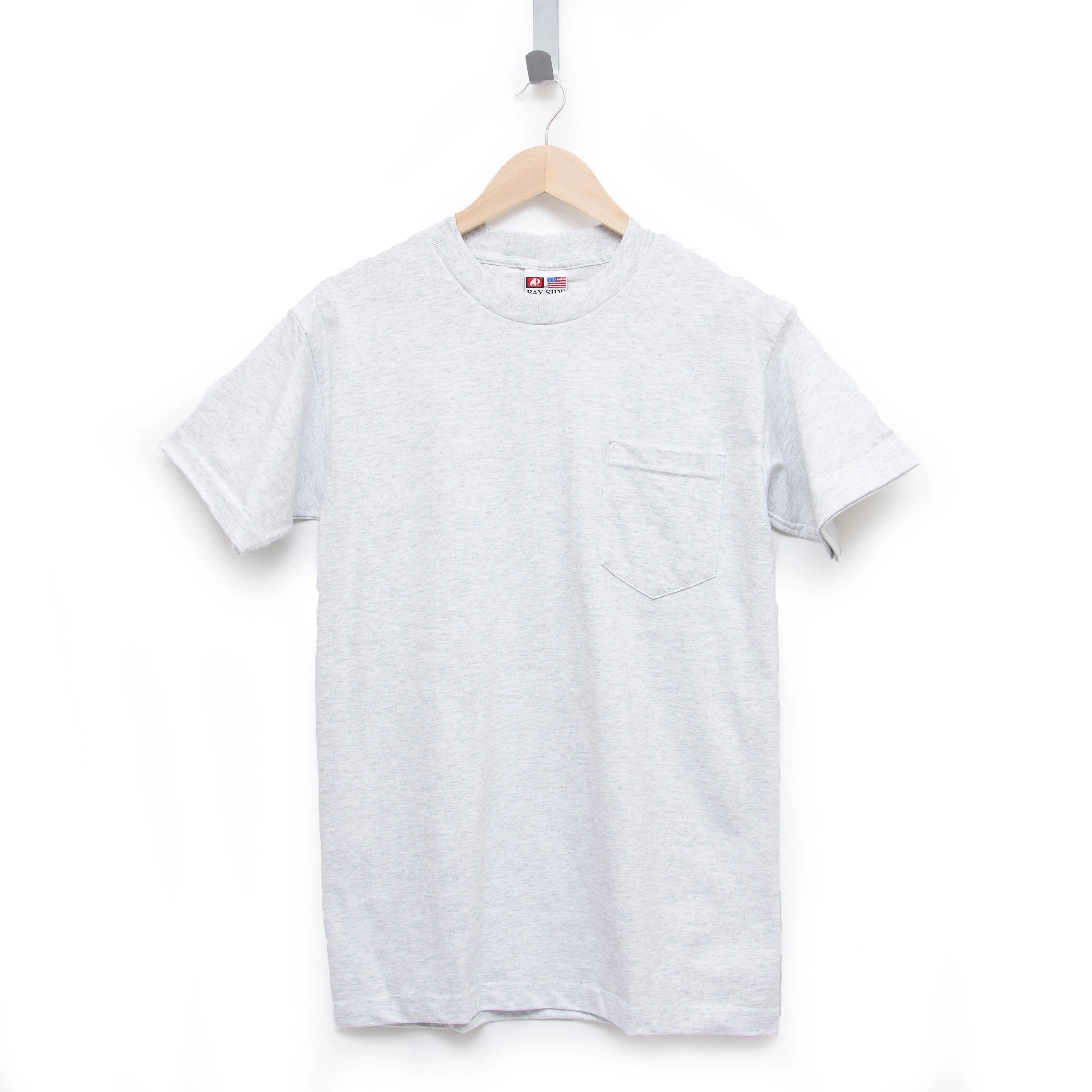 Heavyweight 100% Cotton T-Shirts with Pocket - Made in USA