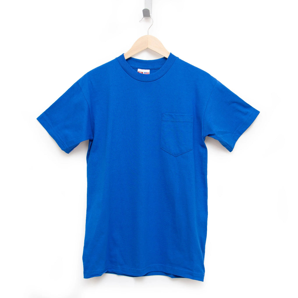 Heavyweight 100% Cotton T-Shirts with Pocket - Made in USA