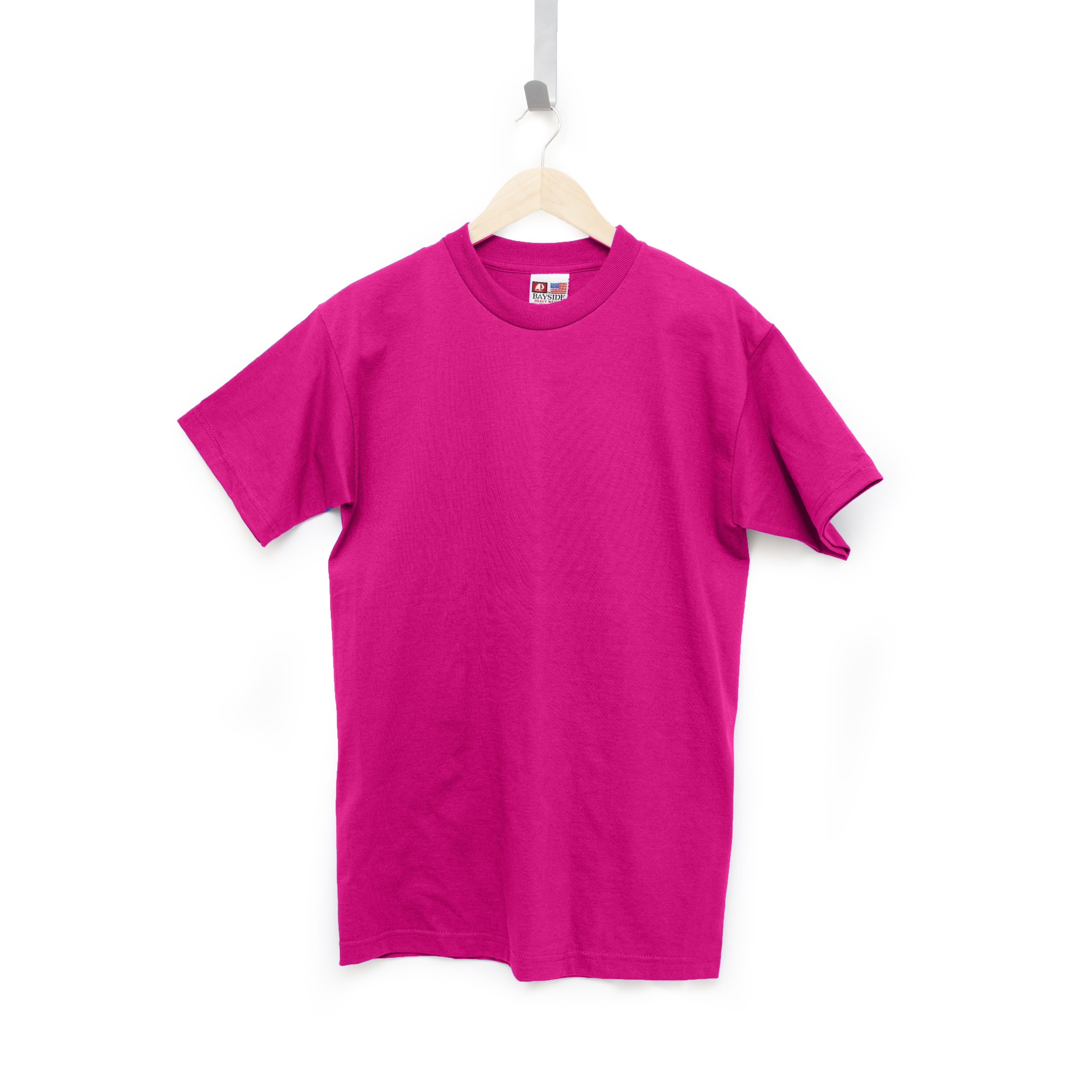 Bold Colored Heavyweight 100% Cotton T-Shirt - Made in USA