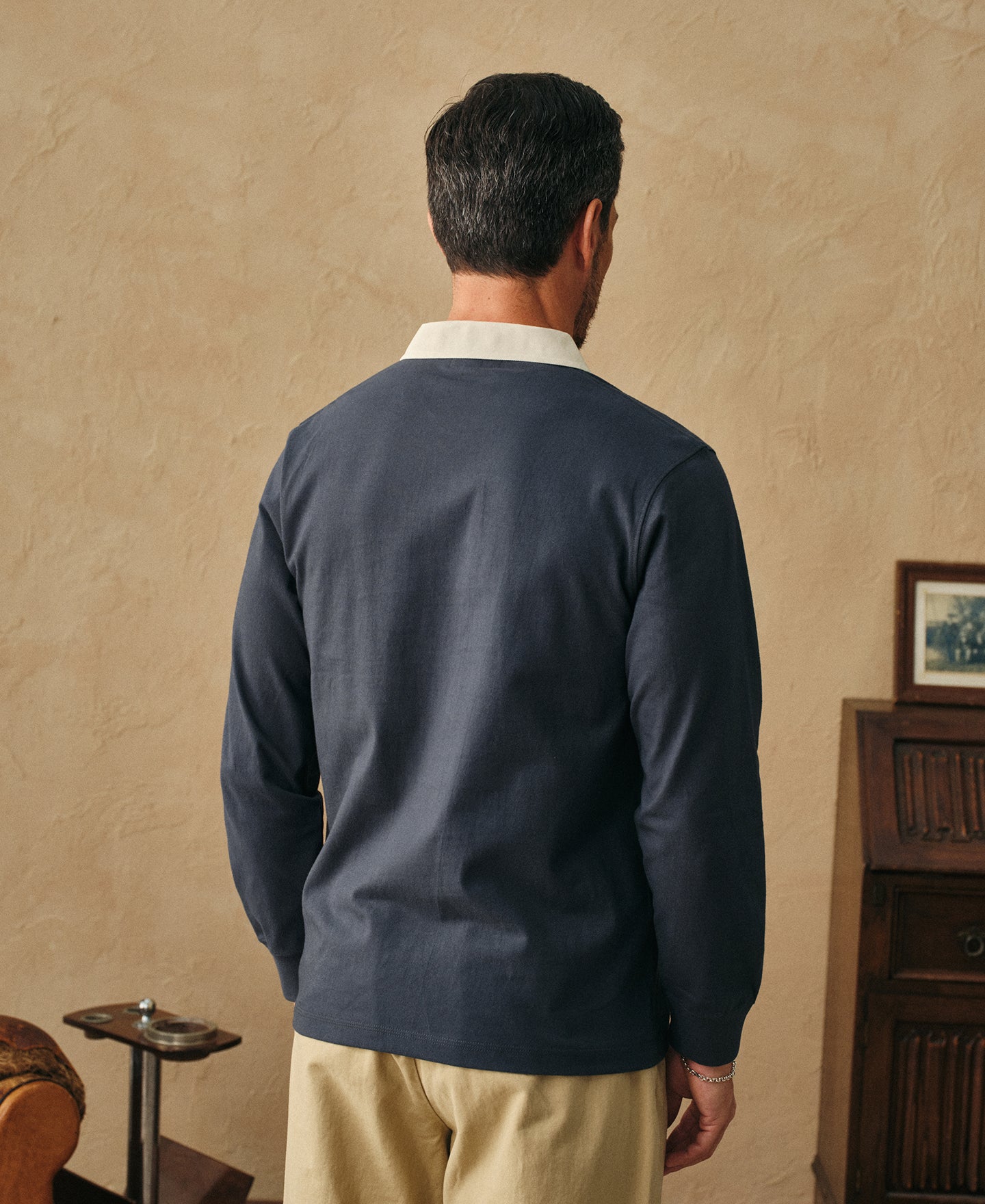 Classic Fit Jersey Tubular Rugby Shirt