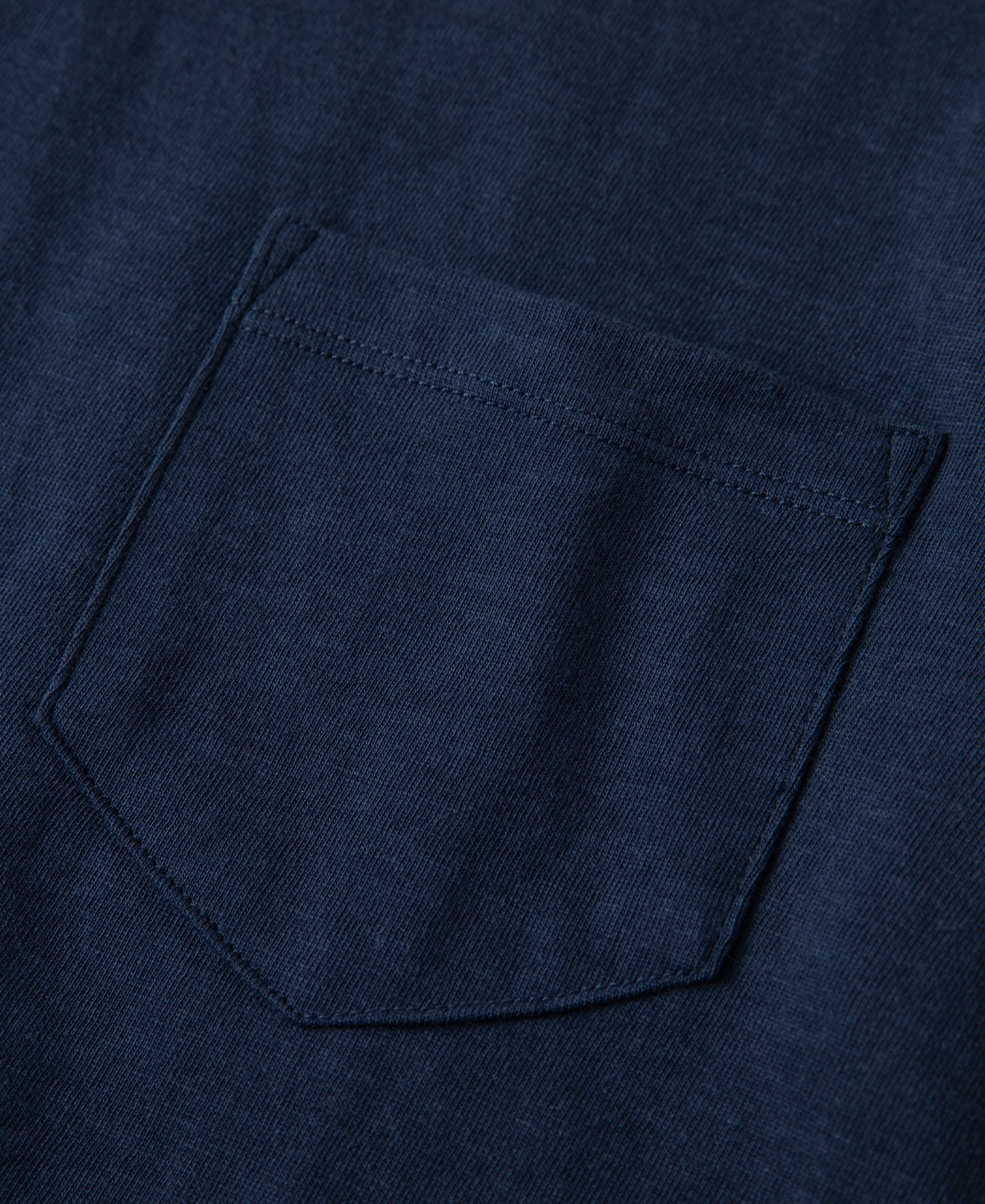 Classic Fit Loopwheel Slub Cotton Pocket T-Shirt