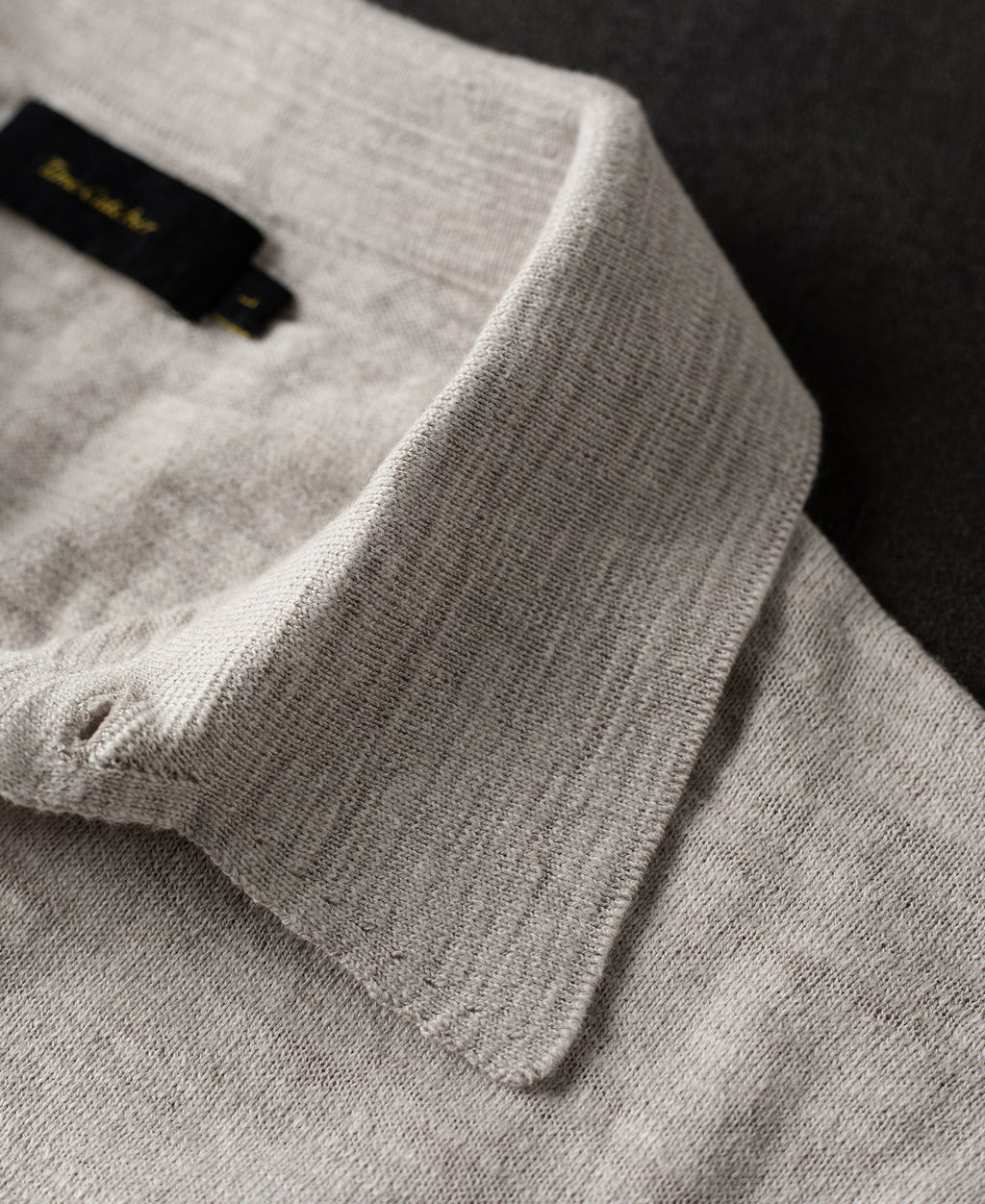 Lightweight Slub Cotton Knit Polo