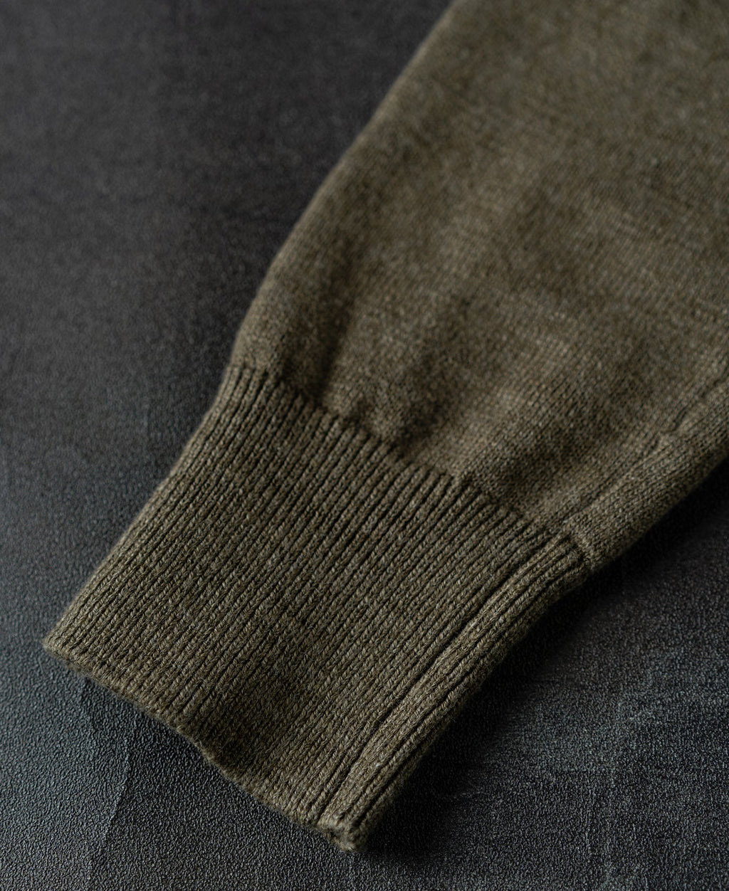 Slub Cotton Long Sleeve Knit Polo