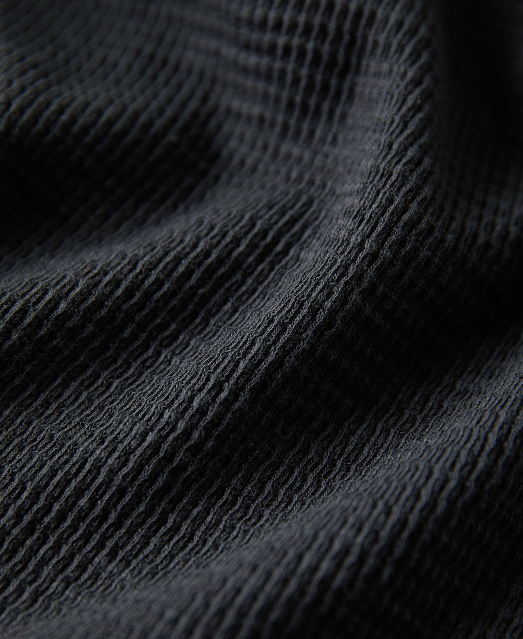 Honeycomb Waffle Knit Henley T-shirt