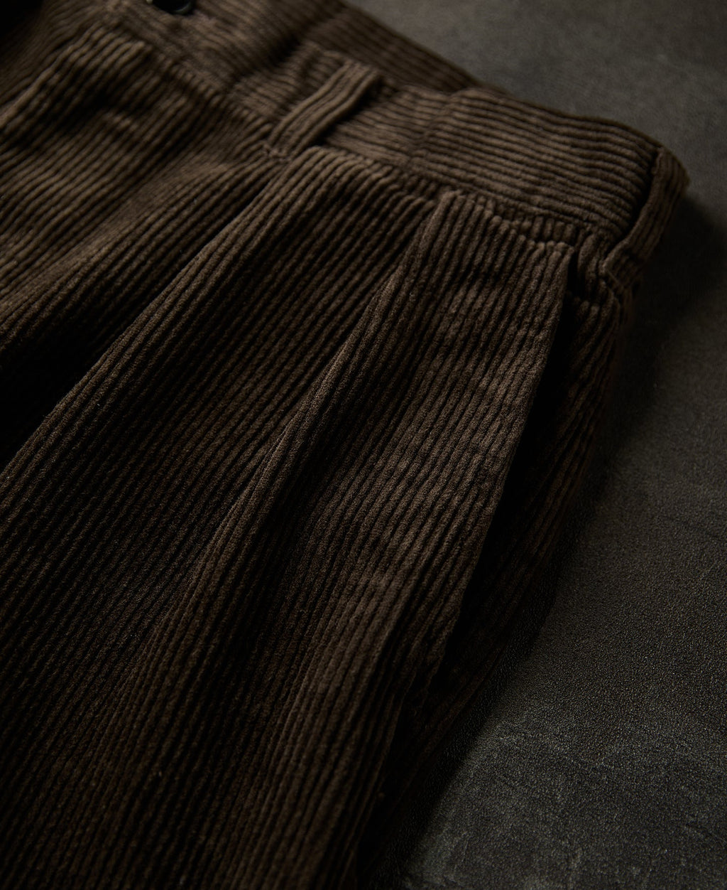 1960s Double Pleated Corduroy Trousers