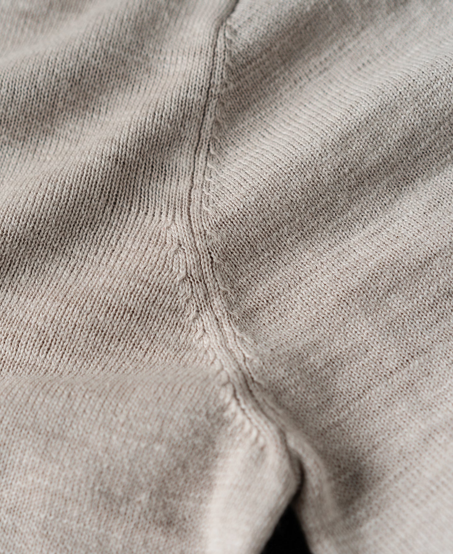 Slub Cotton Long Sleeve Knit Polo