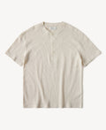 Honeycomb Waffle Knit Henley T-shirt