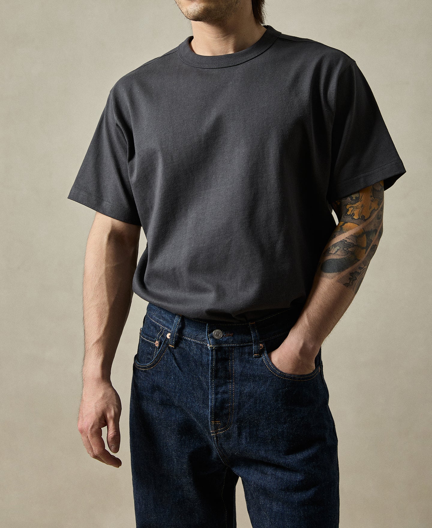 1990s Heavyweight Cotton Jersey Boxy T-Shirt