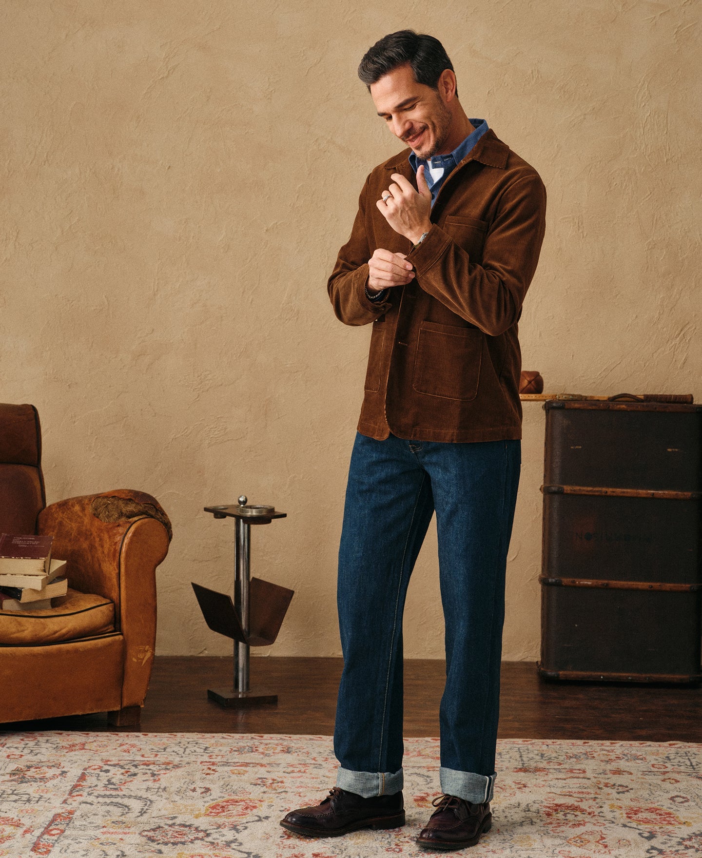 1940s French Corduroy Chore Coat