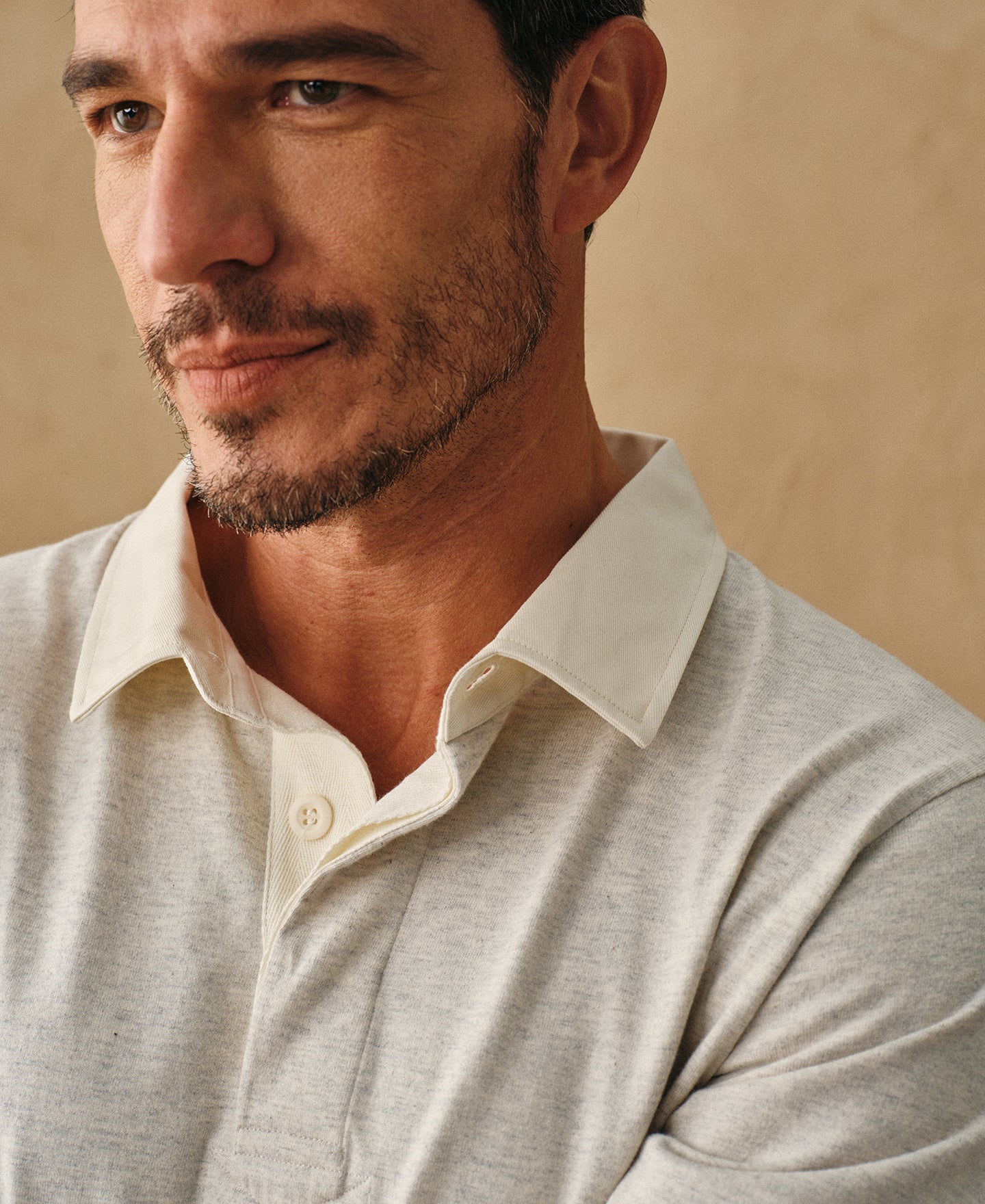 Classic Fit Jersey Tubular Rugby Shirt