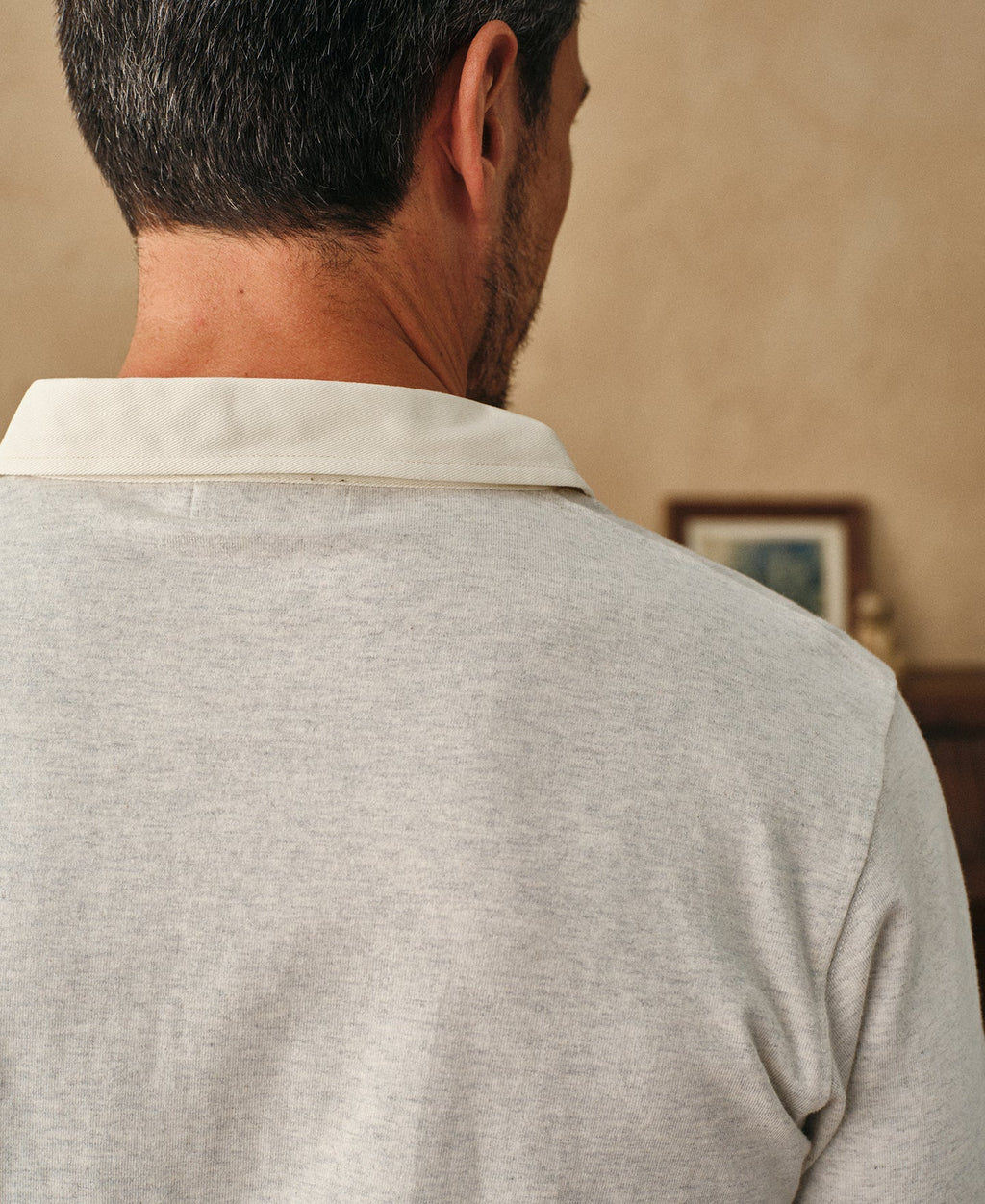 Classic Fit Jersey Tubular Rugby Shirt