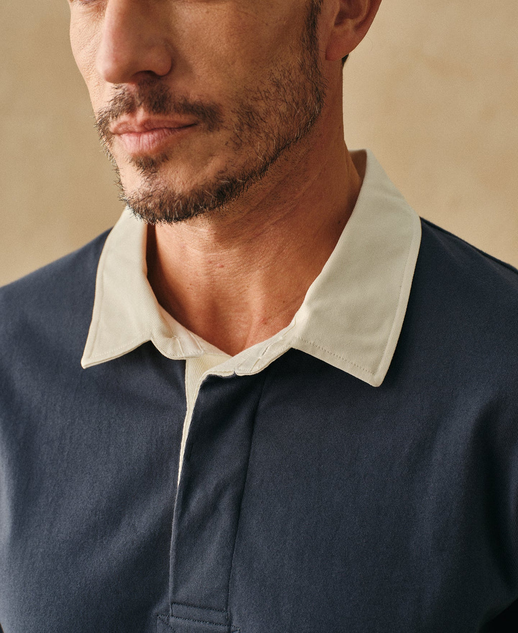 Classic Fit Jersey Tubular Rugby Shirt