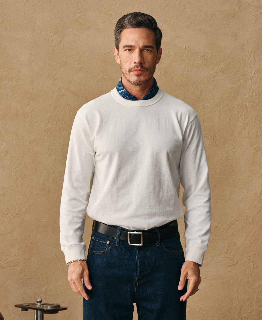 Loopwheel Long Sleeve Cotton T-Shirt
