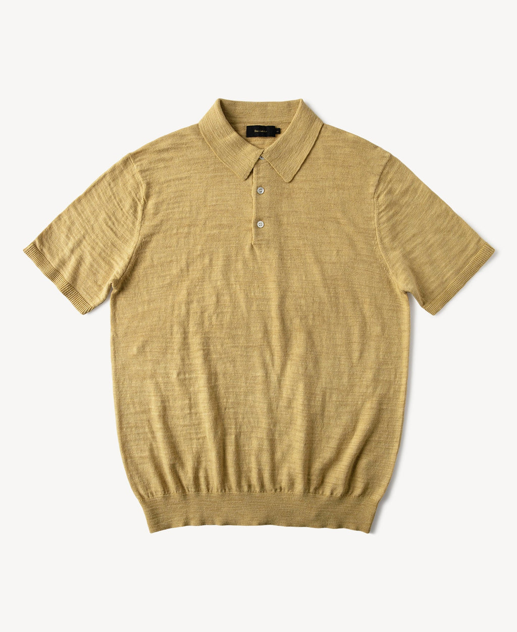 Lightweight Slub Cotton Knit Polo