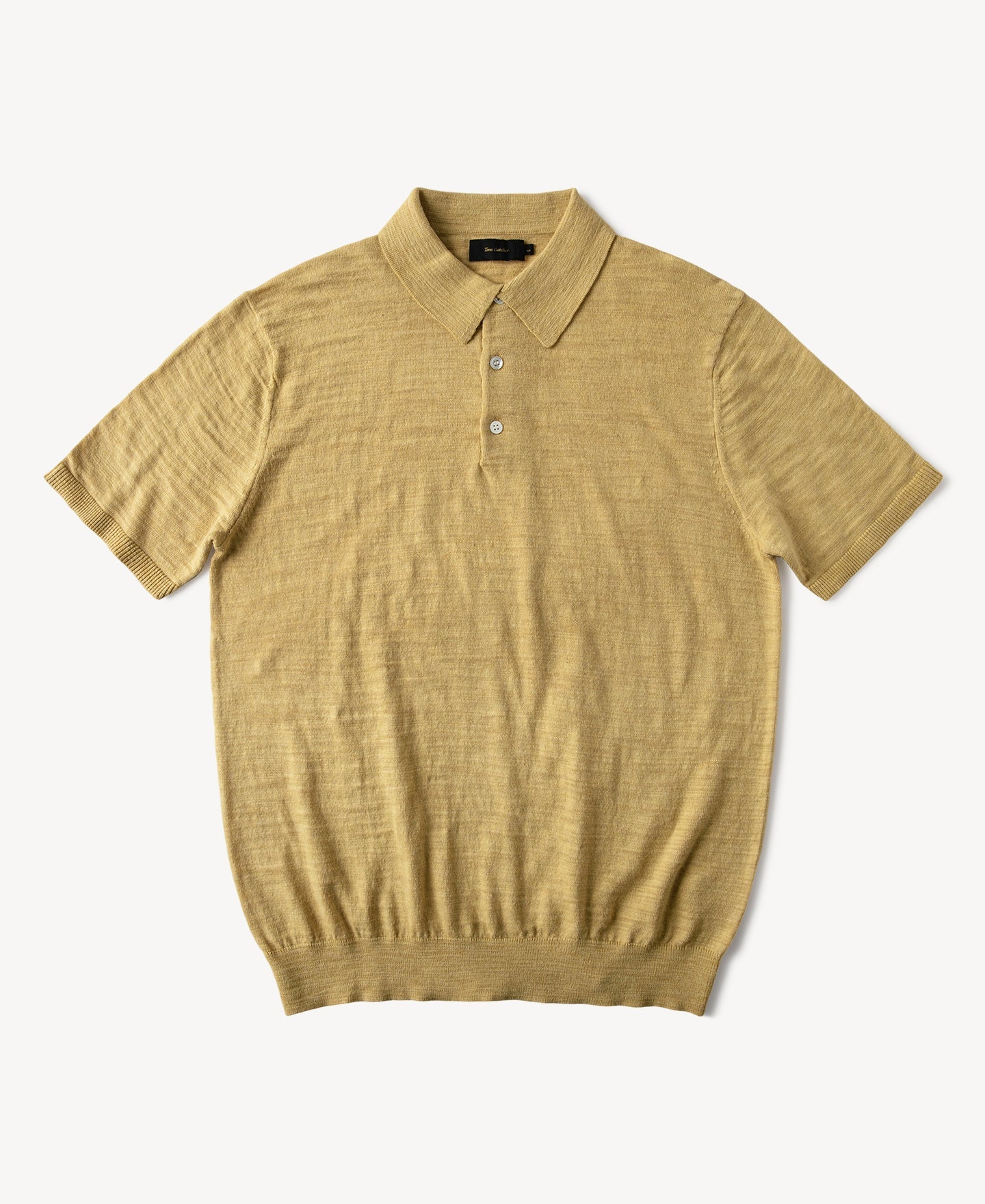 Lightweight Slub Cotton Knit Polo