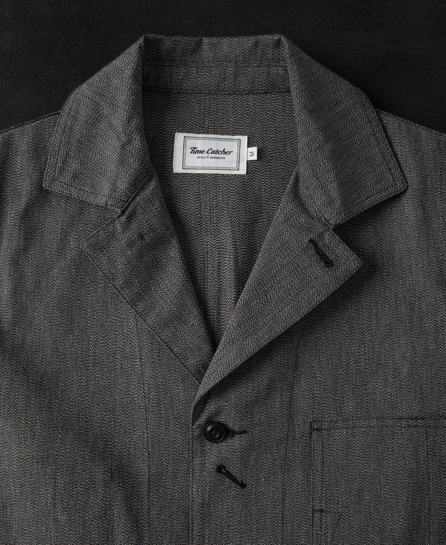 Black Chambray Work Jacket