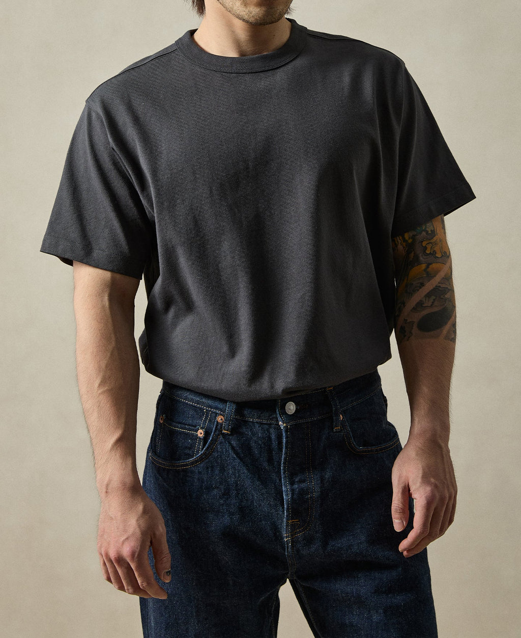 1990s Heavyweight Cotton Jersey Boxy T-Shirt