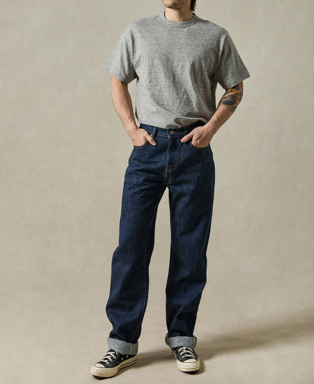 1990s Slub Cotton Jersey Boxy T-Shirt