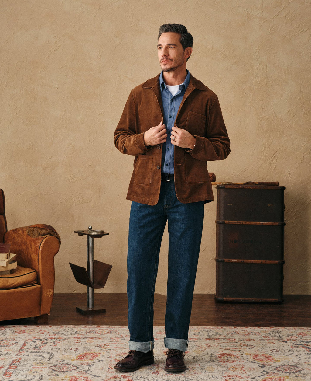 1940s French Corduroy Chore Coat