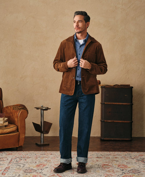 1940s French Corduroy Chore Coat