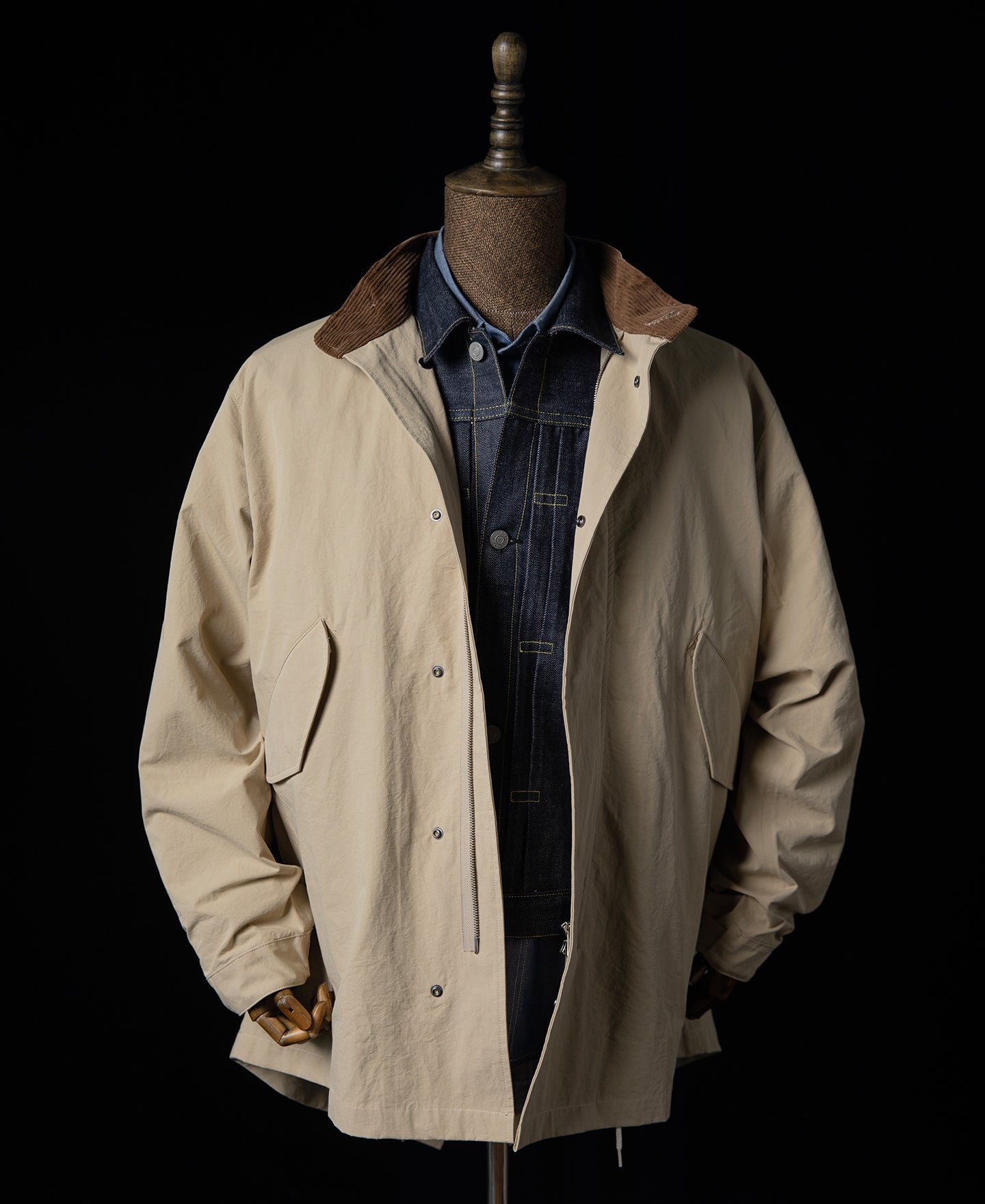 M-65 Salt Shrinkage Poplin Short Parka